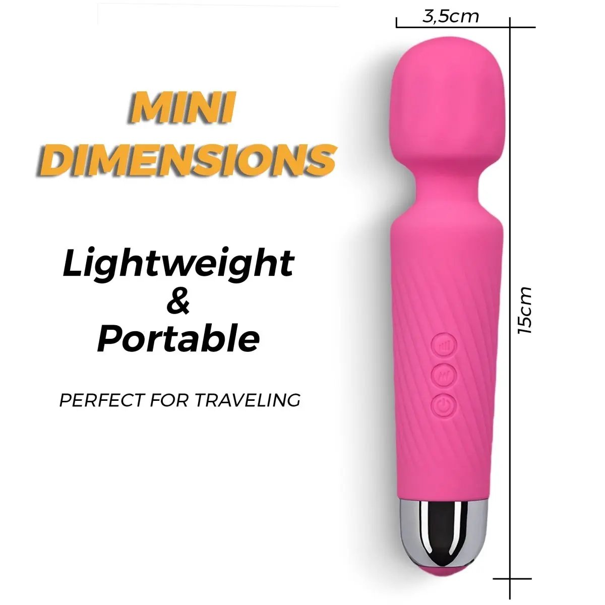 Love Salve Wand Massager - Silent Waterproof Design Ideal for Stress Relief - Love Salve